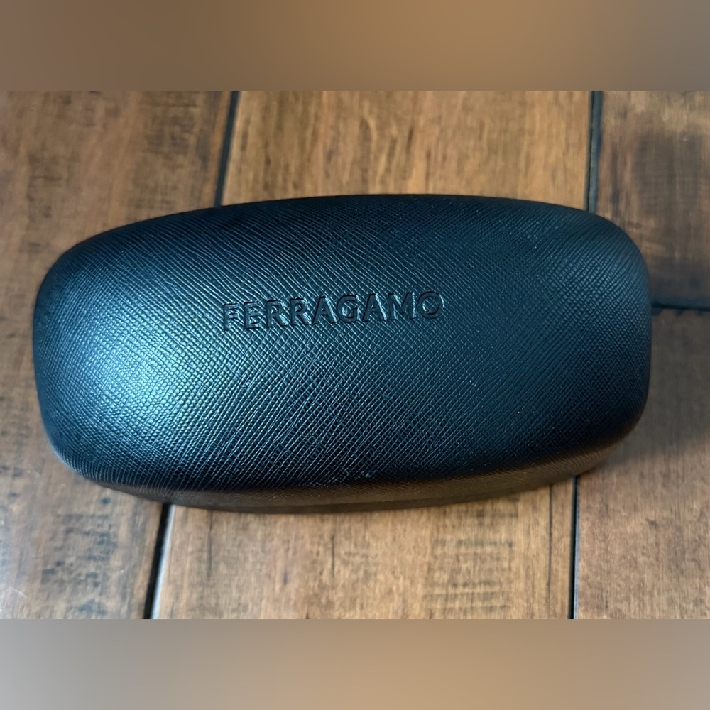 Salvatore Ferragamo Black Case with Red Card